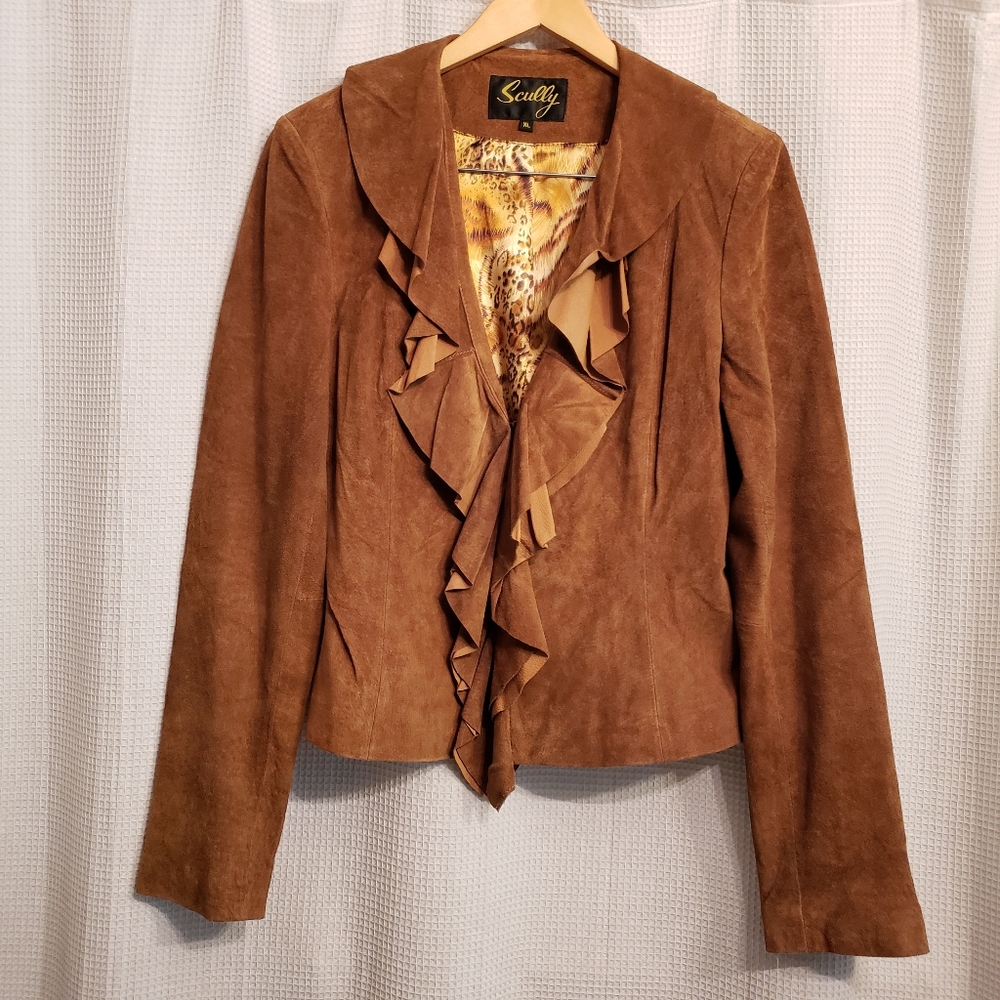 Brown suede jacket